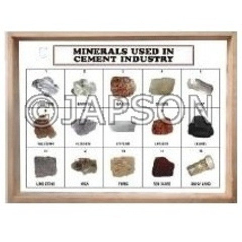 Minerals Used in Cement Industry, Set of 15 Minerals Used in Cement Industry, Set of 15